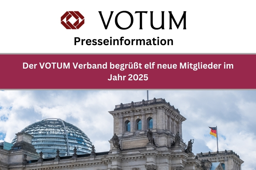 Presseinformation: Der VOTUM Verband begrüßt elf neue Mitglieder im Jahr 2025