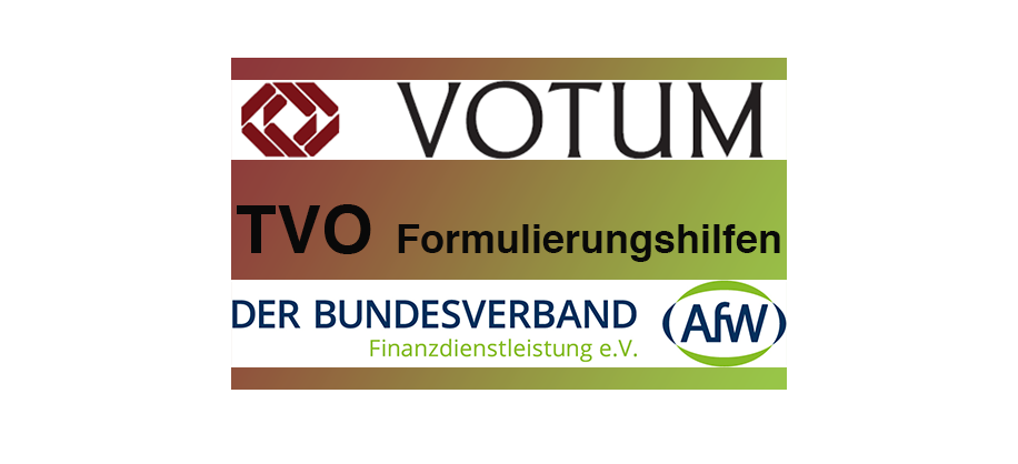 EU-Transparenzverordnung – VOTUM und AfW aktualisieren Formulierungshilfen für Vermittler