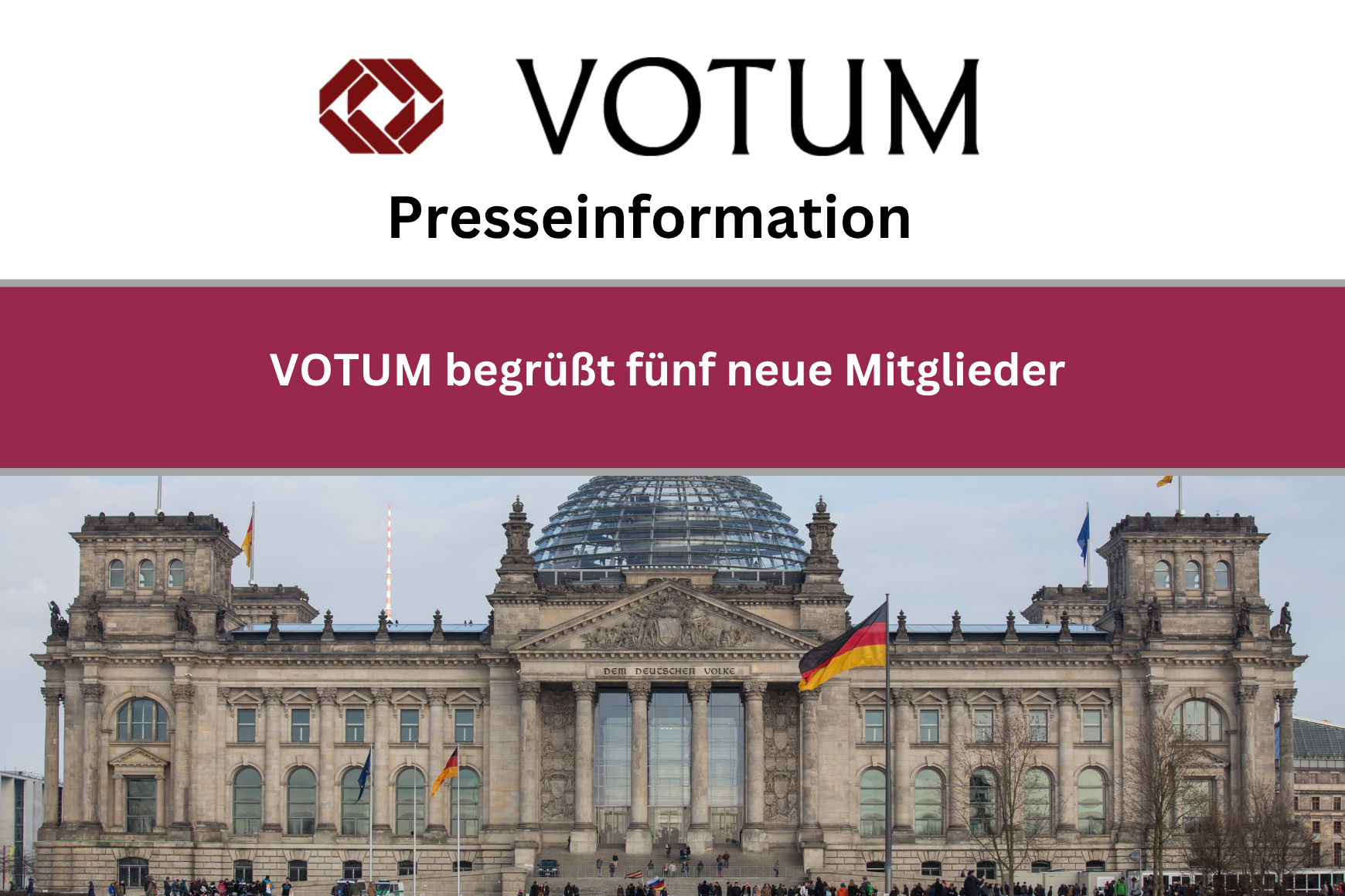 VOTUM begrüßt fünf neue Mitglieder